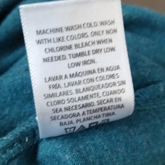 George Teal Green Men Polo Pull Over Style Short Sleeve 3 Button Front Shirt EUC - Picture 5 of 7